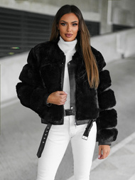 Ženska jakna črna OZONEE JS/11Z8080Z