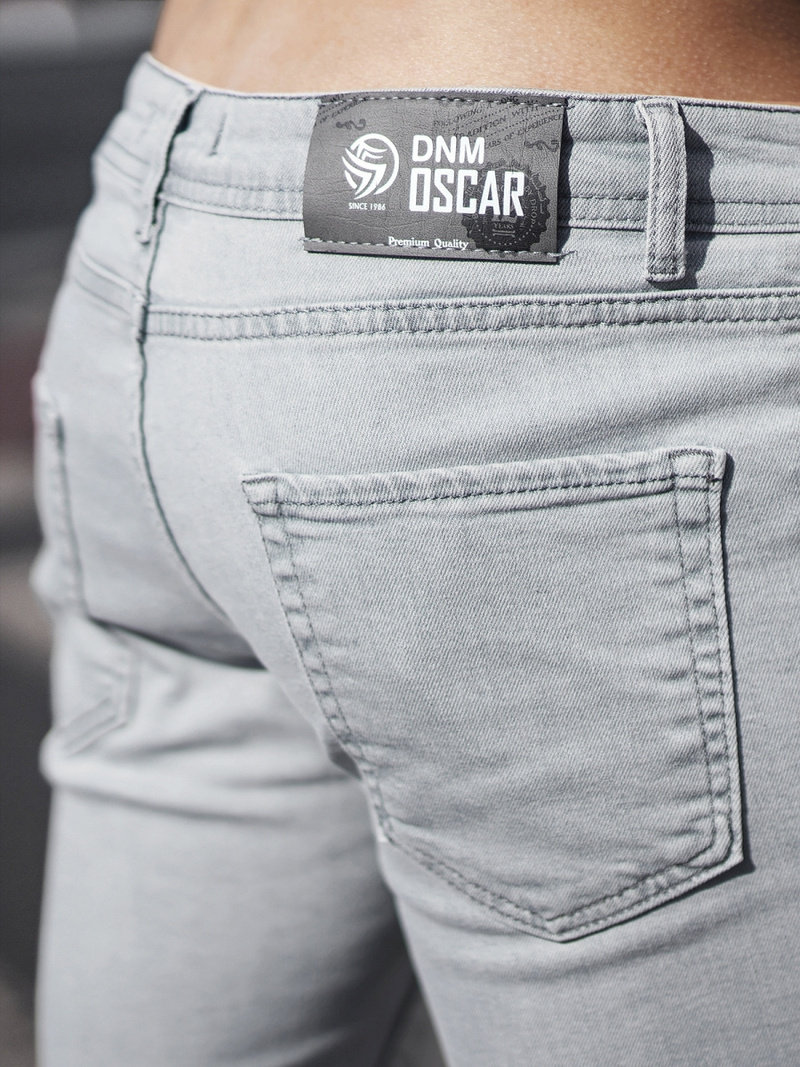 Moške kavbojke sive OZONEE DO/2463