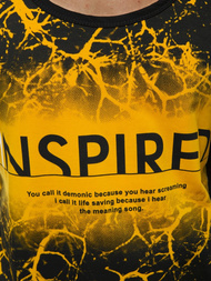 Moška majica brez rokavov rumena OZONEE JS/SS11050