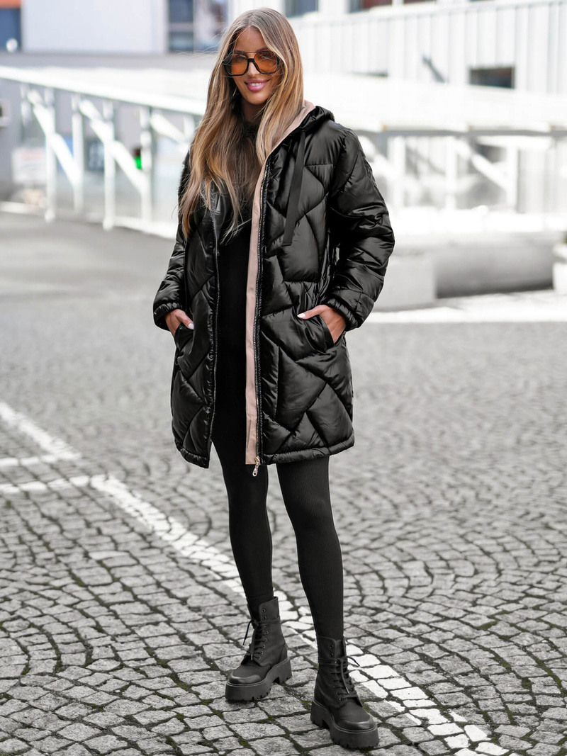 Ženska jakna črna OZONEE JS/5M3189/392Z