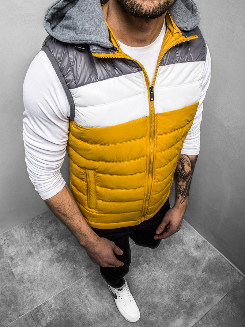 Moški brezrokavnik rumeni OZONEE N/6105Z