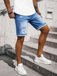 Moške Kratke Jeans Hlače Svetlomodre OZONEE NB/MP0060BZ