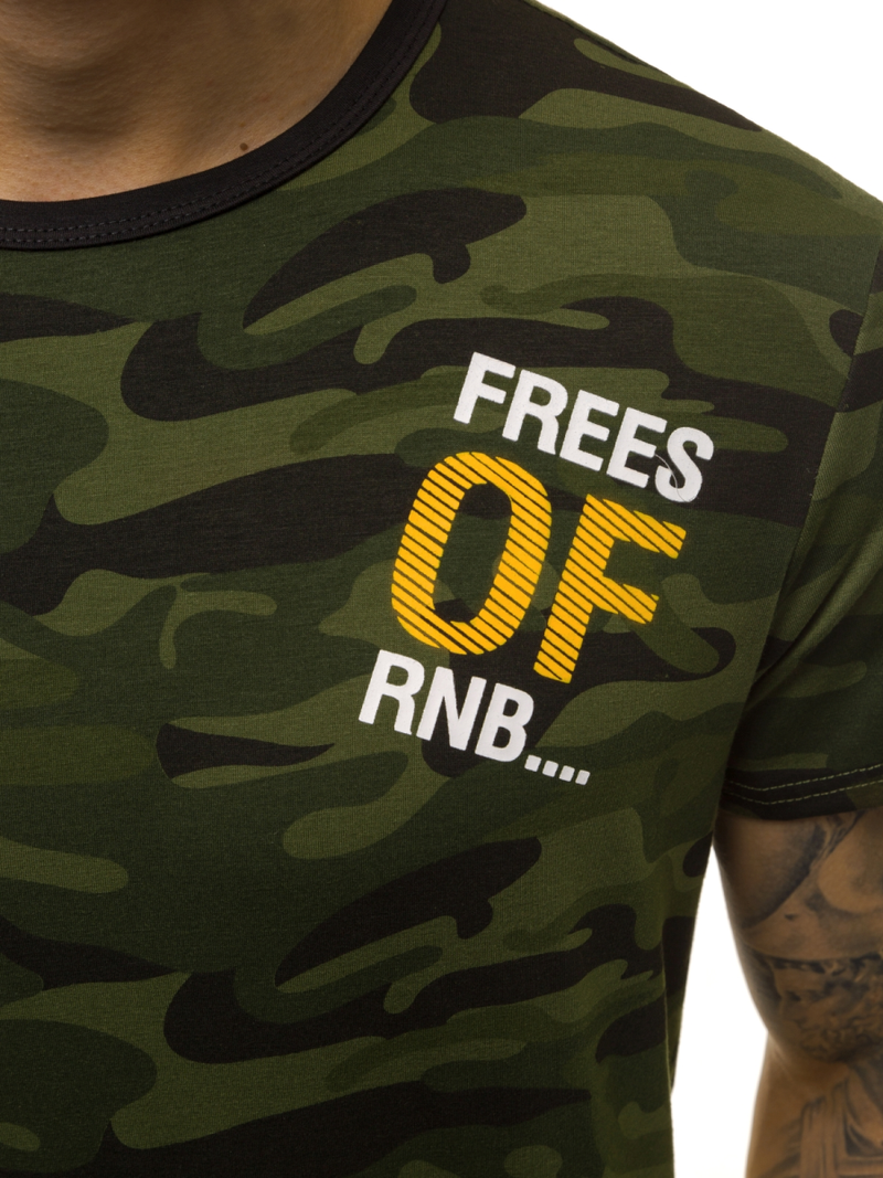 Moška majica zelena OZONEE JS/SS10978Z