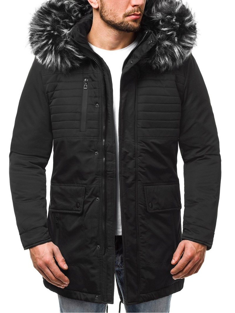 Moška zimska jakna črna OZONEE O/99115