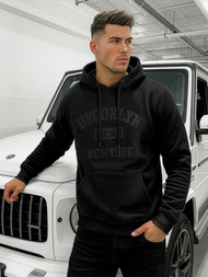 Moška jopa s kapuco črna OZONEE JS/8B1969/3