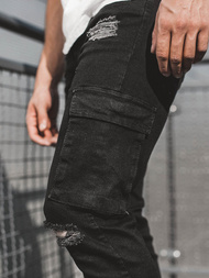 Moške kavbojke črne OZONEE G/1054