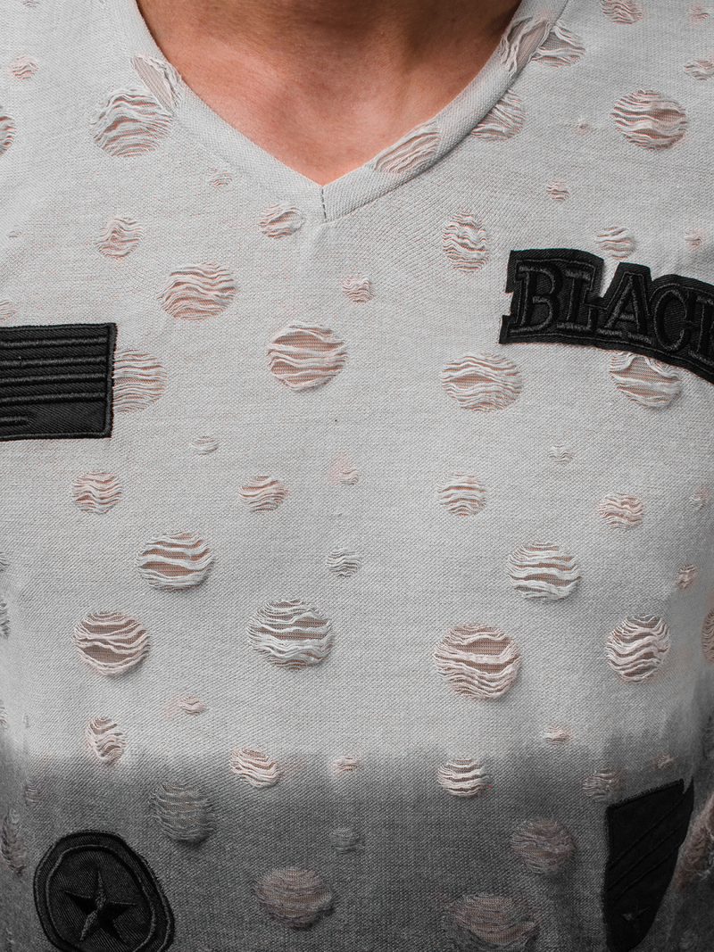 Moška majica siva OZONEE MJ/318YZ