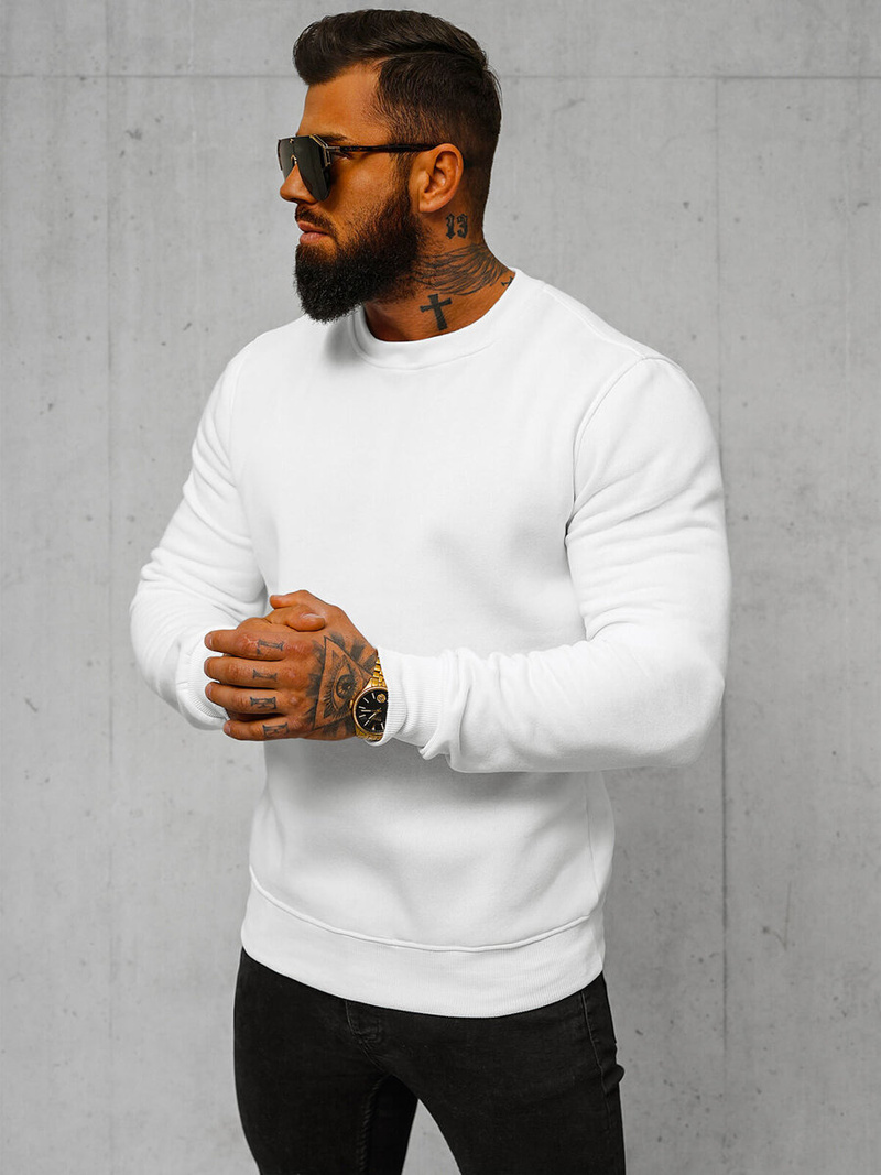 Moška jopa bela OZONEE JS/2001-10Z