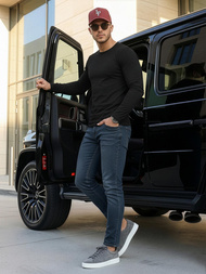 Moške kavbojke temno modre OZONEE O/JK2895AZ