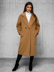 Ženski plašč camel OZONEE JS/11Z8161