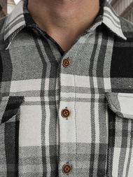 Moška srajca črno-bela OZONEE NB/MC728N/3