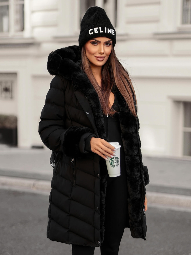 Ženska jakna črna OZONEE JS/5M3156/392Z