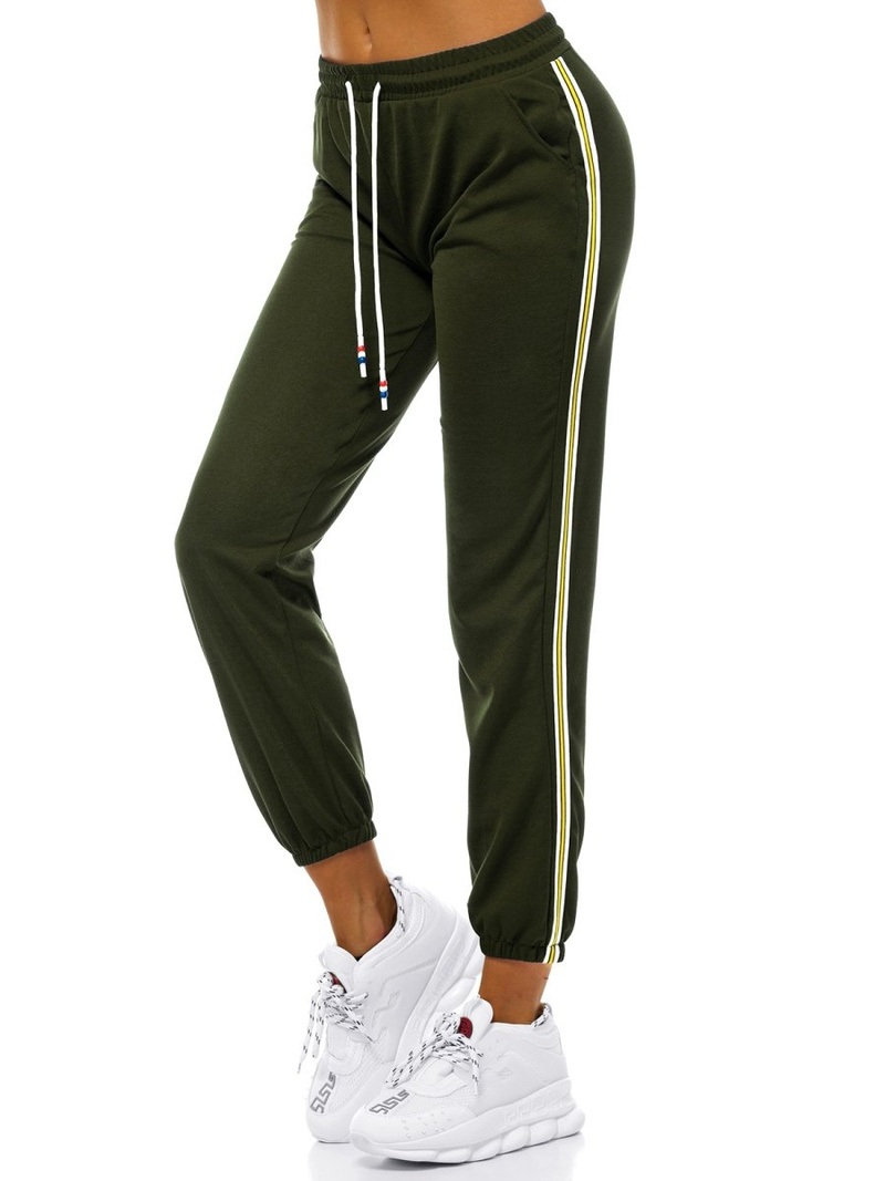 Ženske sportske hlače kaki OZONEE JS/1020/B7