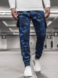 Moške hlače jogger mornarsko modre-maskirne OZONEE A/705