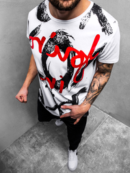 Moška majica bela OZONEE JS/KS1985Z