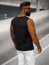 Moška majica brez rokavov črna OZONEE JS/99001Z