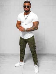 Moške Hlače Jogger Zelene OZONEE O/E6979J