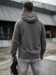 Moška jopa s kapuco grafitna OZONEE JS/8B1730/5Z