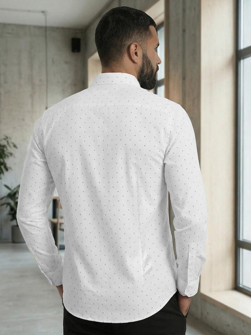 Moška srajca bela OZONEE V/V180Z