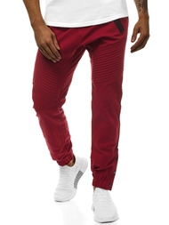 Moške hlače chino jogger bordo OZONEE A/0952