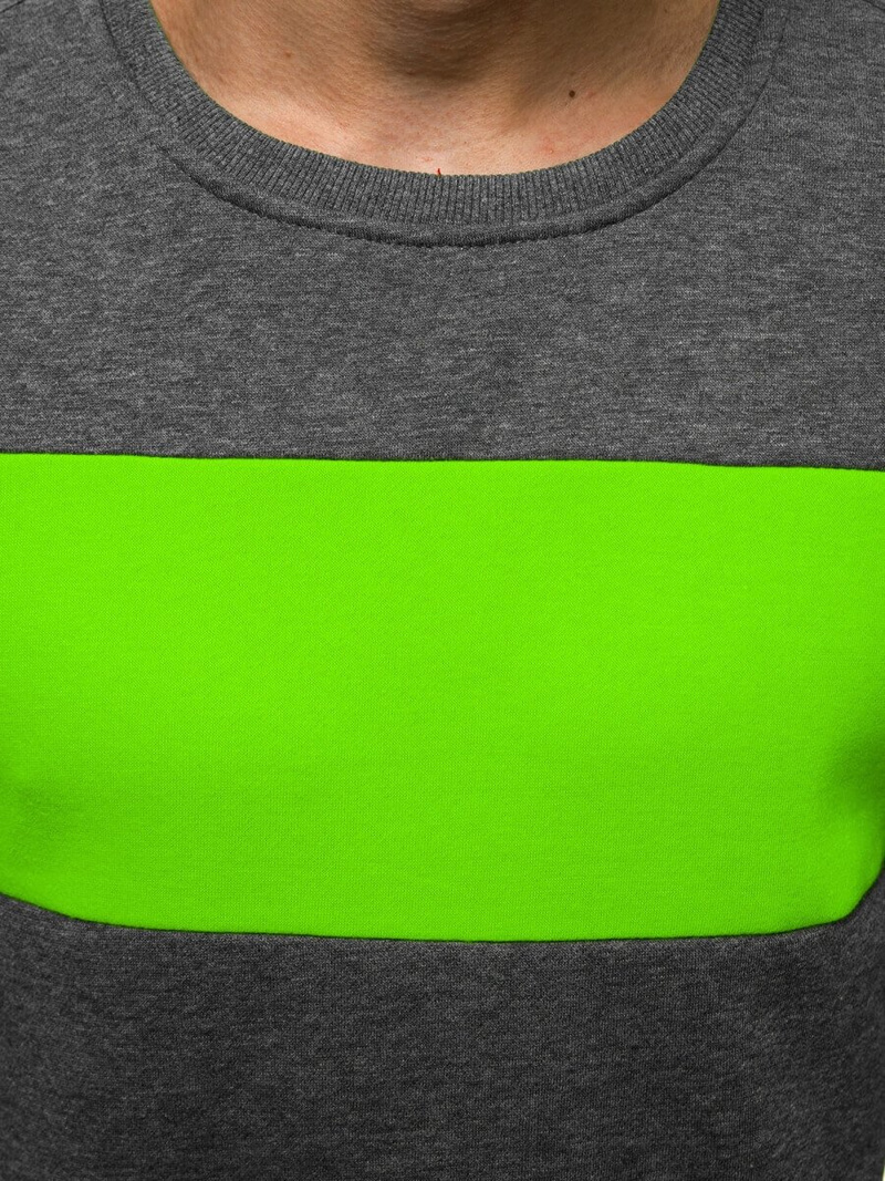 Moška jopa grafitno-zelena OZONEE JS/2021/31