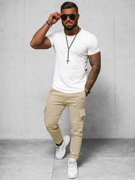 Moške Hlače Chino Bež OZONEE O/1404SP