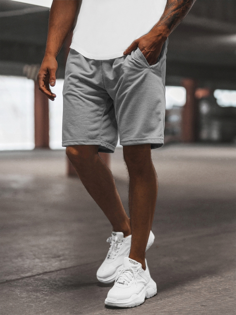 Moške športne kratke hlače sive OZONEE JS/8K100/2Z