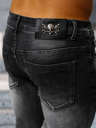 Moške kavbojke Črne OZONEE NB/MP0169G