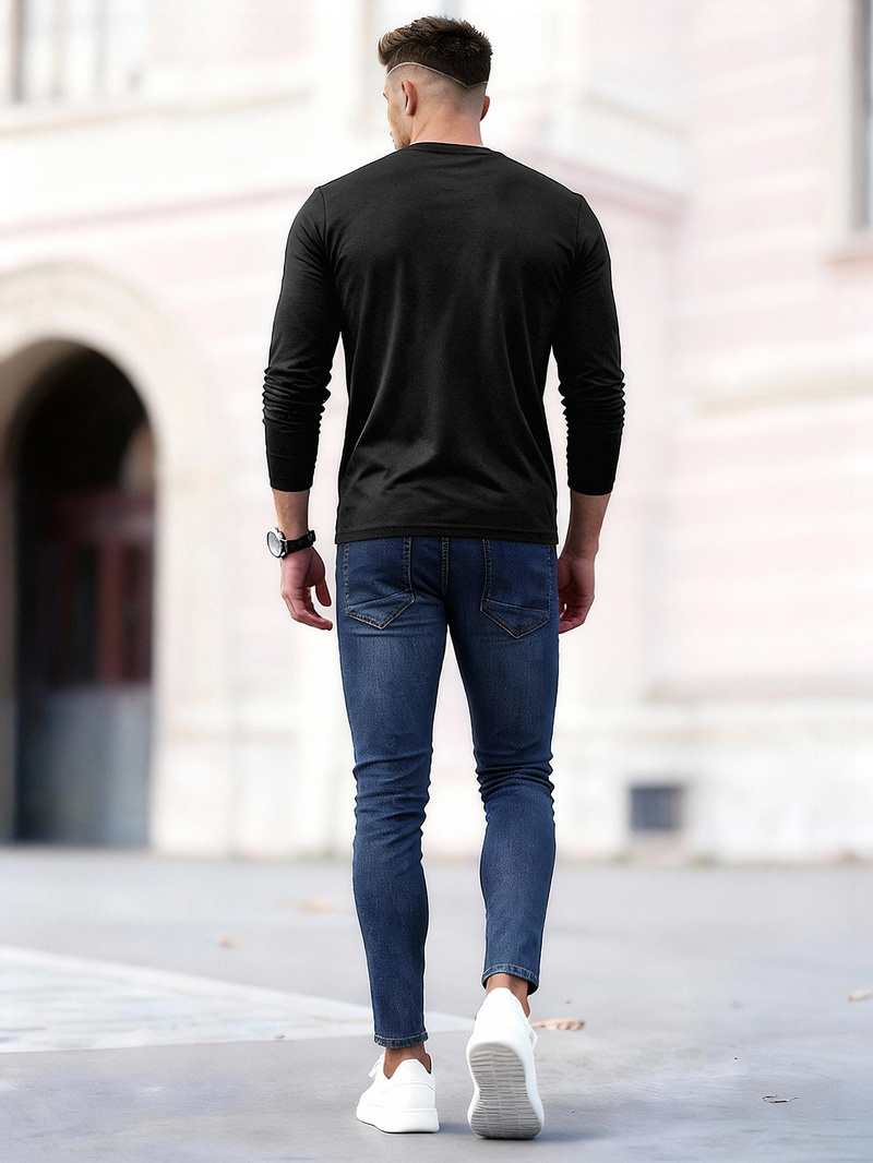 Moške kavbojke temno modre OZONEE O/JK2951Z