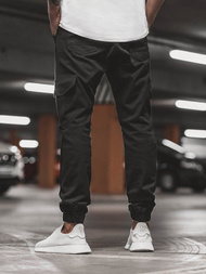 Moške hlače jogger črne OZONEE A/404