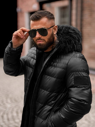 Moška zimska jakna črna OZONEE O/M801Z