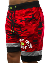 Moške kratke hlače rdeče OZONEE JS/KK300152