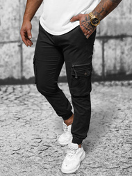 Moške Hlače Chino Jogger Črne OZONEE NB/MP0201N