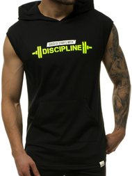 Moška majica brez rokavov črno-rumena OZONEE MACH/M1211