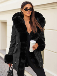 Ženska zimska jakna črna OZONEE JS/16M9062/392Z