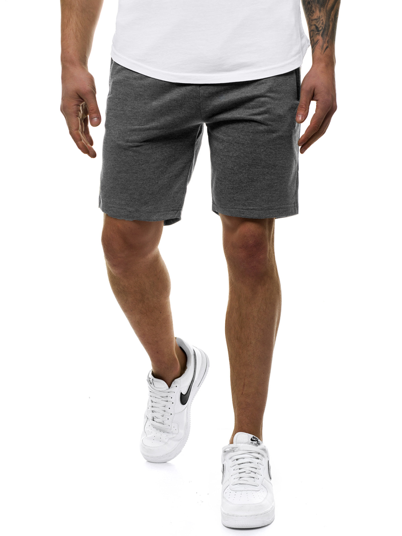 Moške kratke hlače temno-sive OZONEE JS/XW38