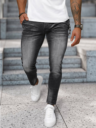 Moške Kavbojke Črne OZONEE NB/MP0091N