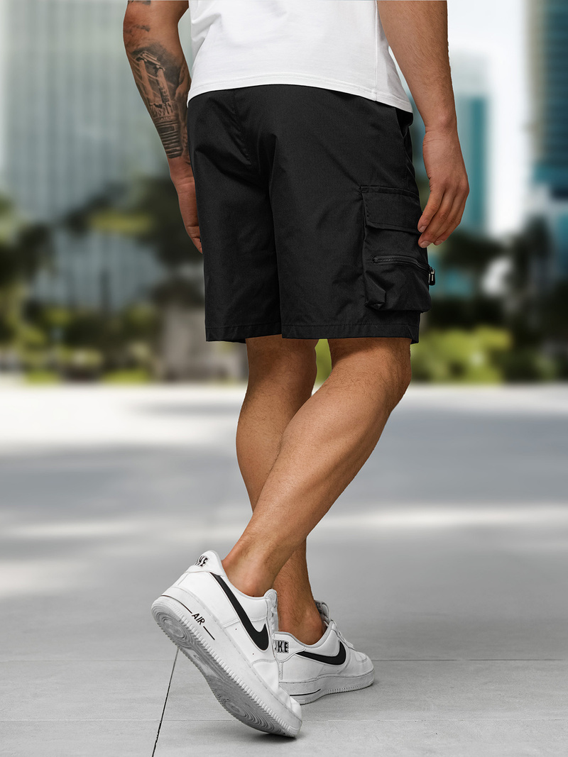 Moške kratke hlače črne OZONEE JS/27K6538/3