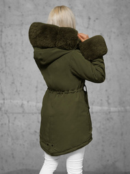 Ženska zimska jakna zelena OZONEE JS/16M9062/136Z