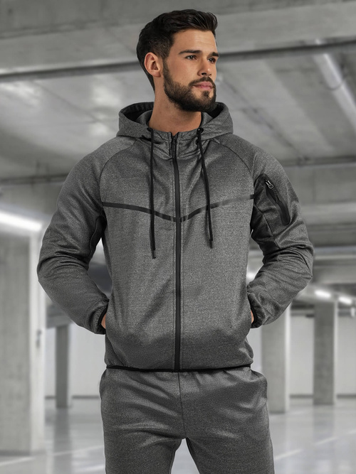 Moška trenirka grafitni OZONEE JS/8C1966/5