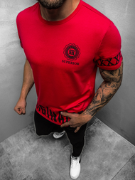 Moška majica rdeča OZONEE JS/SS11095Z