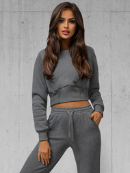 Ženski dvodelni komplet trenirka grafitni OZONEE JS/8C78/5Z