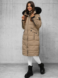 Ženska jakna temno bež OZONEE O/W377