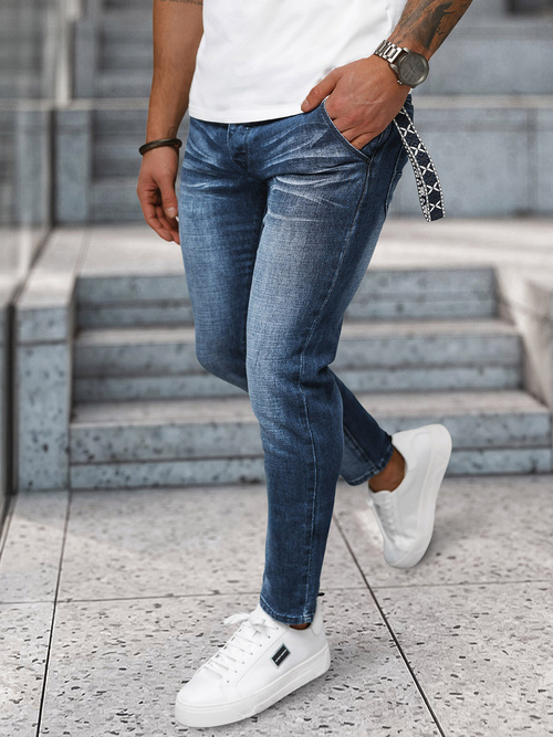 Moške kavbojke temno modre OZONEE NB/MP0091BS