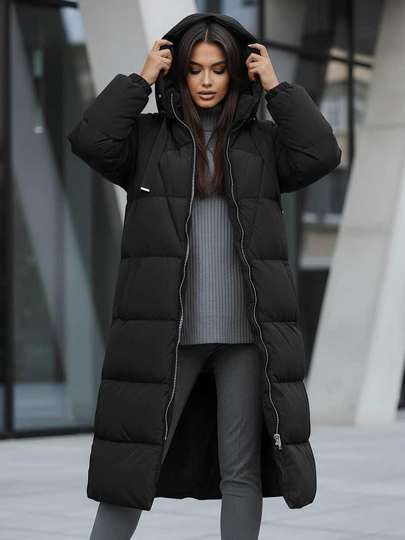 Ženska jakna črna OZONEE JS/5M3163/392Z