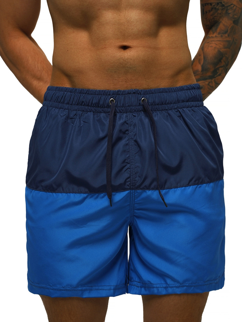 Moške kopalne kratke hlače mornarsko modro-modre OZONEE JS/HM054