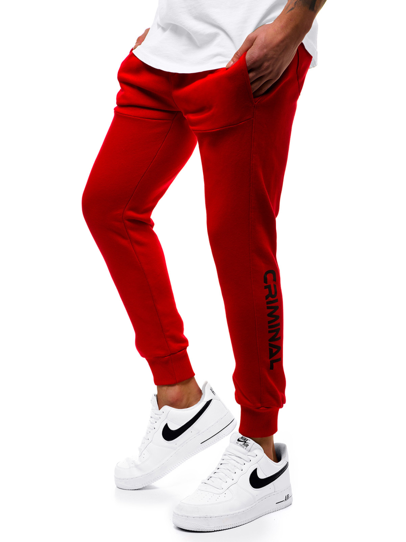 Moške športne hlače rdeče OZONEE G/11129