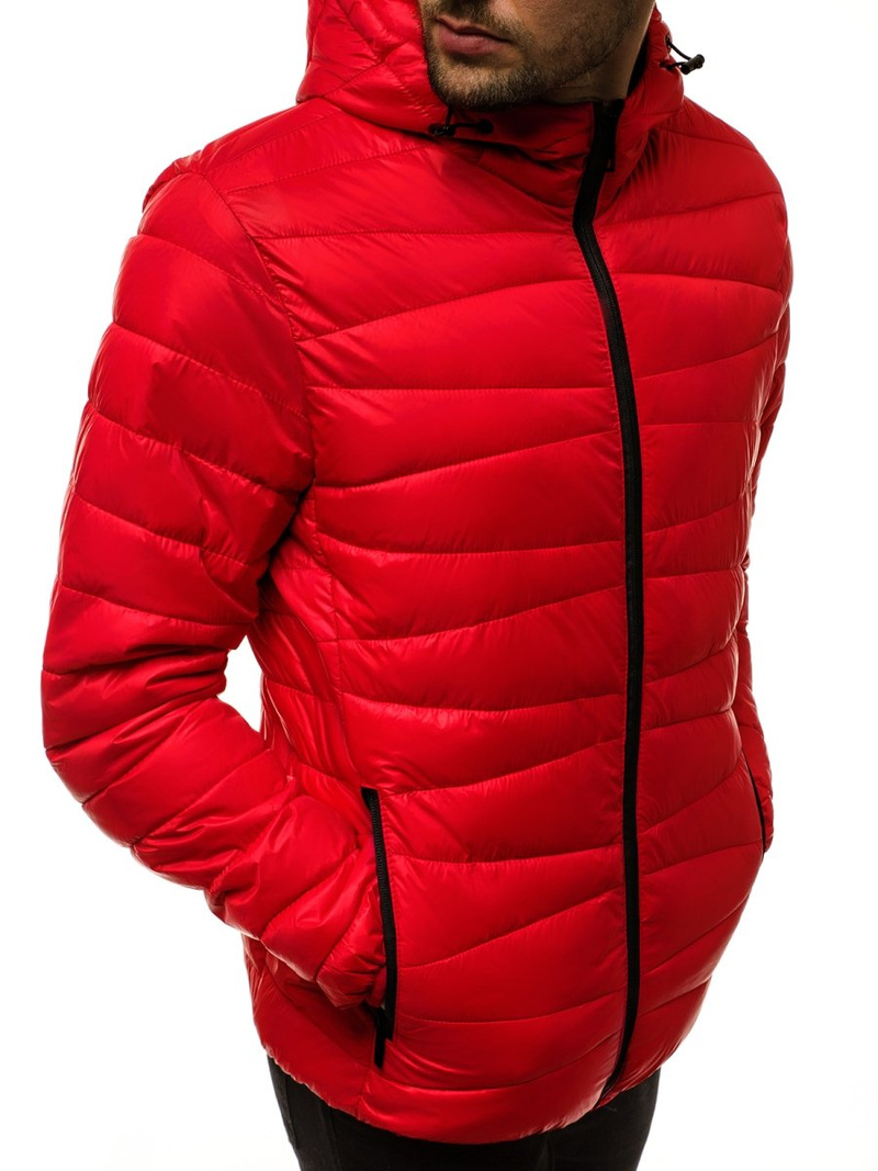 Moška prehodna jakna rdeča OZONEE JB/JP1139