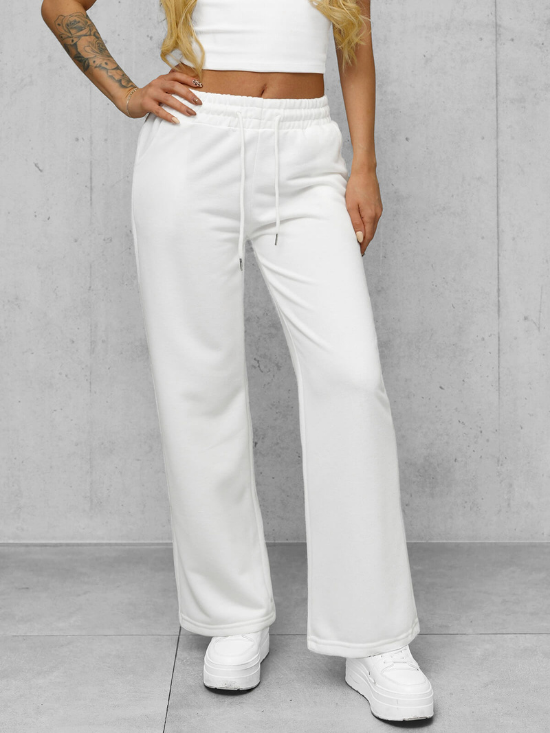 Ženske sportske hlače bele OZONEE JS/92K503/1