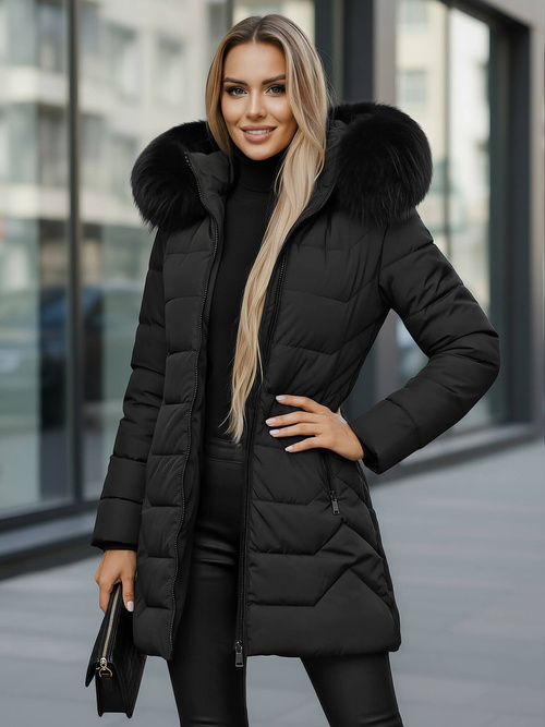 Ženska jakna črna OZONEE JS/16M9121/392Z